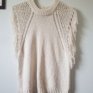 Cupcakes & Cashmere Fringe Top